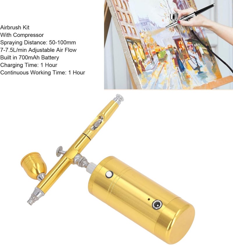 All-in-one local deliver plan Portable Rechargeable Airbrush Kit with Built-in, Lightweight Compact Design for Artists, Hobbyists & Beginners – Fit for Detail Art Painting, Nail Art, Model Making Any KSA address orderable High strength upgraded material Local available supply Market need oriented construction Transparent body Multiple design variants Precision made All-round unified build All-season available stock Priority based order prep Varied size selections All storage type compatible Trendy flexible practical build Oil resistant Individual & group usable Connectable modular Multi-color available build Multiple options Public demand affordable quality All-in-one local deliver plan Diverse purchase plan Flexible trendy construction Gulf popular simple design Heat insulation layer - Image 3