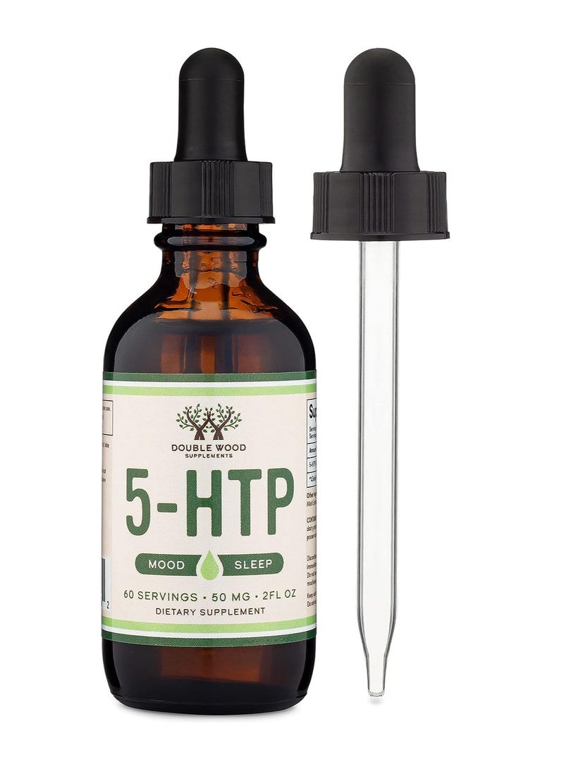 Double Wood Supplements 5HTP Liquid Drops 50mg 2oz