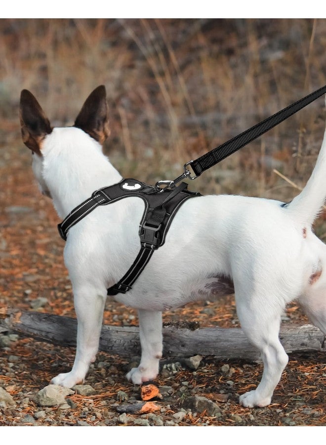 جويتيل مقود الكلاب Joytale العاكس مزدوج الجوانب، بطول 6 أقدام/5 أقدام/4 أقدام، مقود الكلاب المصنوع من النايلون بمقبض مبطن للكلاب المتوسطة والكبيرة أثناء المشي، أسود، بطول 6 أقدام - Image 3