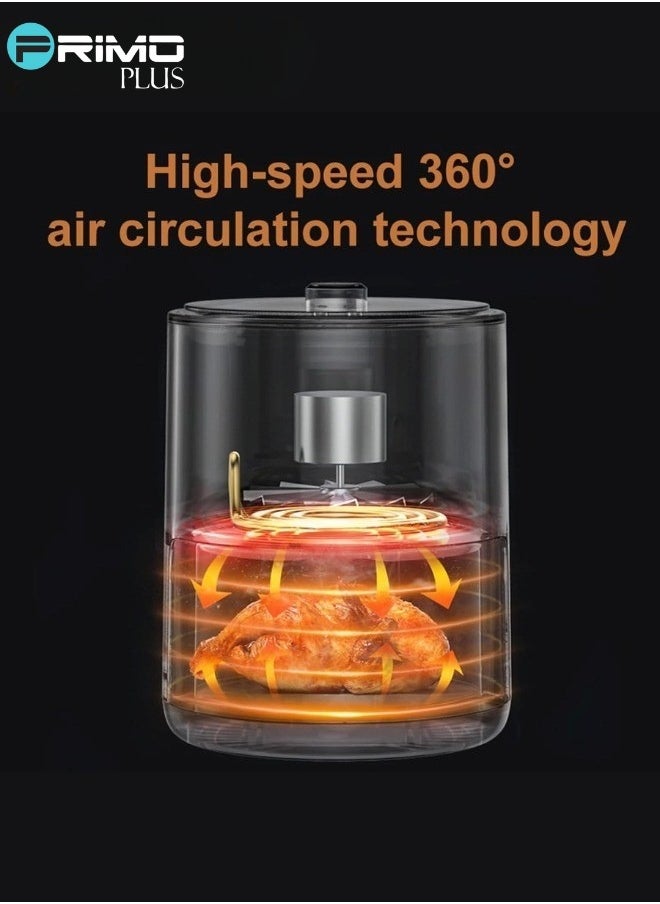 PRIMO PLUS - Healthy Air Fryer Without Oil For Fry/Grill/Bake/Roast Capacity 4 Liters Power 2400 Watts - Black Color - Image 1