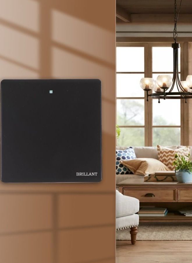 BRILLANT Black Brilliant modern electric switch - Image 2