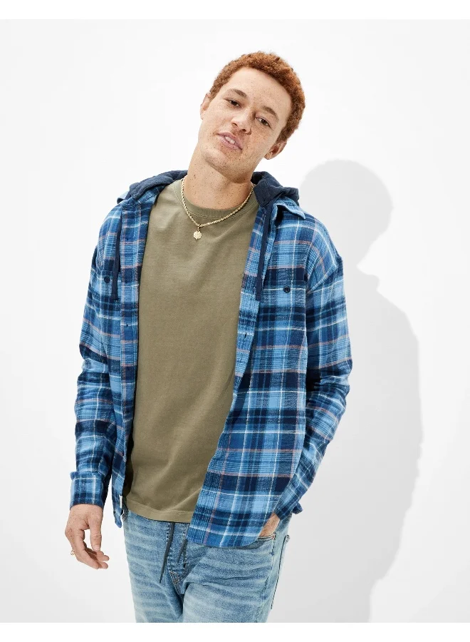 American Eagle AE Super Soft Flannel Hoodie