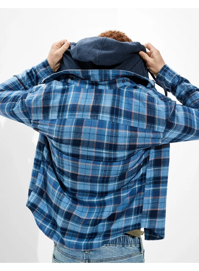 American Eagle AE Super Soft Flannel Hoodie