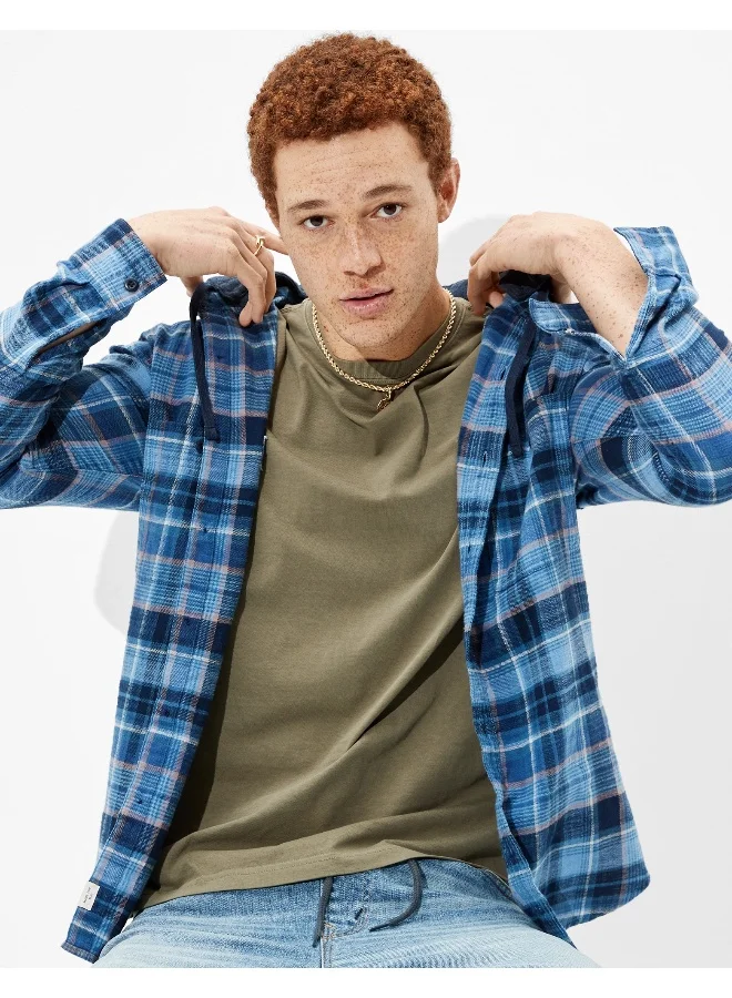 American Eagle AE Super Soft Flannel Hoodie