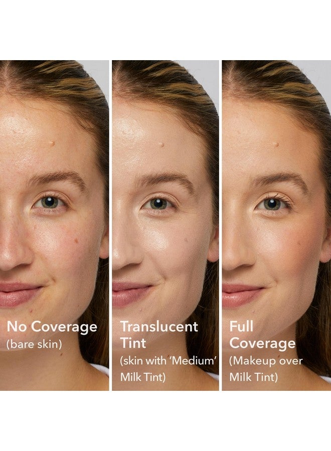 Beekman 1802 Milk Tint Face Primer with SPF 43, Medium - Oxybenzone Free - 1 oz - Tinted Mineral SPF, Makeup Primer & Moisturizer - Blends Easily - Good for Sensitive Skin - Cruelty Free