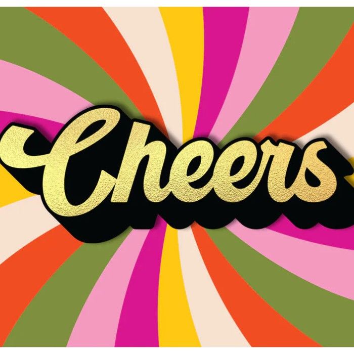 Tache Celebration Greeting Card Blank Inside, Cheers Design - Image 2