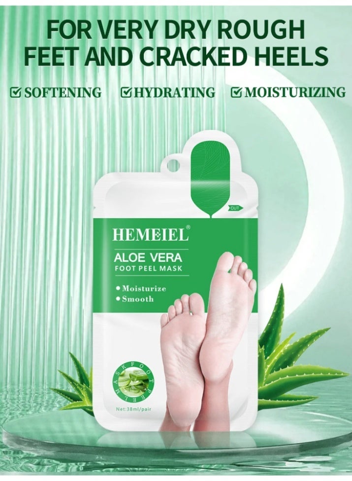 HEMEIEL Foot Peeling Mask  | Moisturizing & Softening Dry, Cracked Feet | Callus & Dead Skin Remover | Baby-Soft Smooth Touch for Men & Women - Image 4