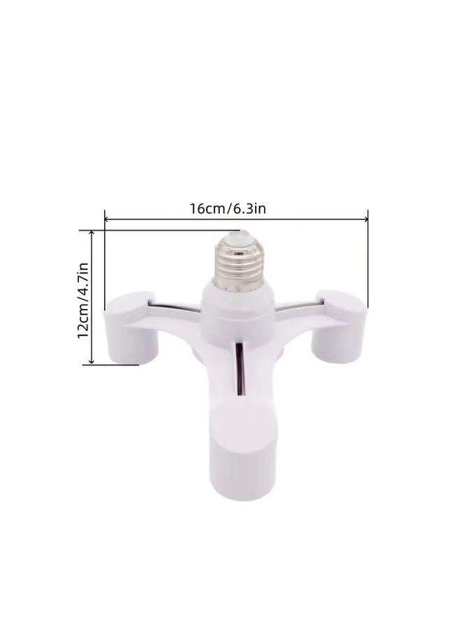 E27 to E27 Splitter Adapter Lamp Holder 3 in 1 LED Base Light Bulb Socket Converter - Image 3