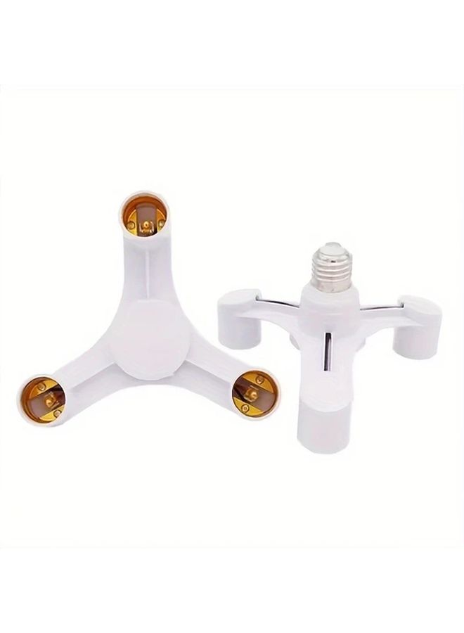 E27 to E27 Splitter Adapter Lamp Holder 3 in 1 LED Base Light Bulb Socket Converter - Image 5
