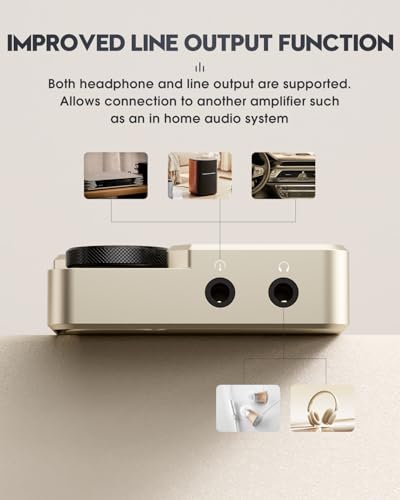 MECHEN M30 HiFi MP3 Player, Lossless DSD High Resolution Digital Audio Music Player, High-Res Portable Audio Player with 64GB Memory Card (Gold) - Image 5