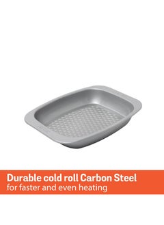 MEYER Meyer Bakemaster Carbon Steel Non Stick Mini Oven Roaster | Roasting Pan | Baking Pan | Bakeware | Baking Essentials | Cake Tin | Deep Roasting Pan, Grey - 1PC  - Image 5