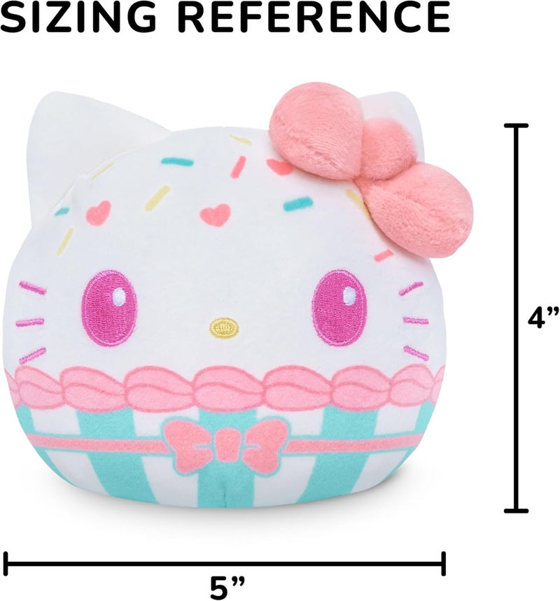 TeeTurtle Hello Kitty Reversible 4" Cupcake Plushie - Cute Kawaii Sanrio Soft Stuffed Animal - Image 4