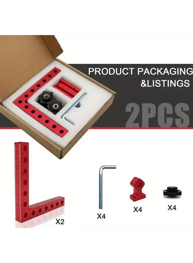 2 Sets Heavy Duty 90 Degree Corner Clamps Adjustable Height For Woodworking DIY - Image 4