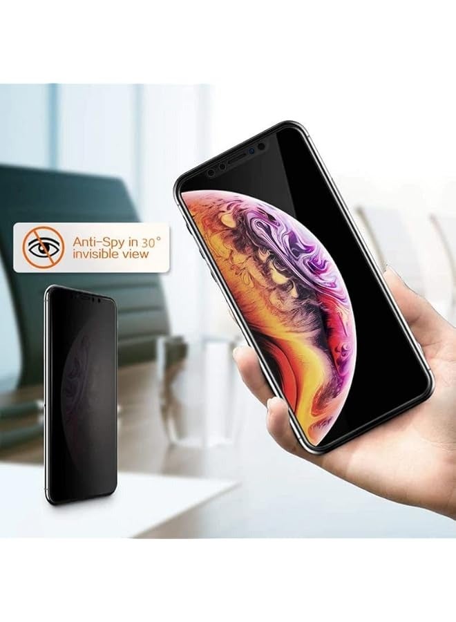 PROMASS Full Glue Matte Tempered Glass Film Privacy Screen Protector,9H Hardness, Full Screen, Ceramic Film, for iPhone 12/13/Pro/Pro Max (12/12 PRO) - Image 4