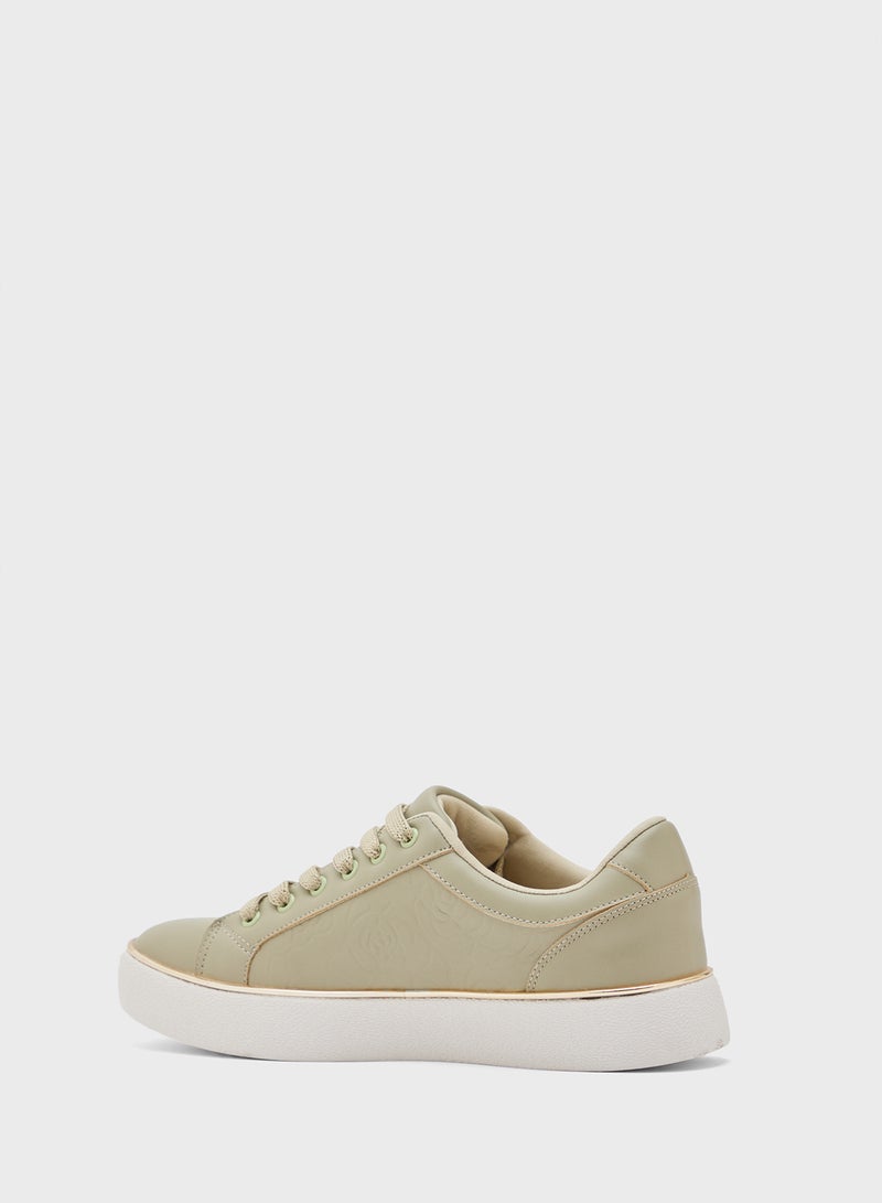 Ginger Floral Embossed Panel Sneakers  - Image 2