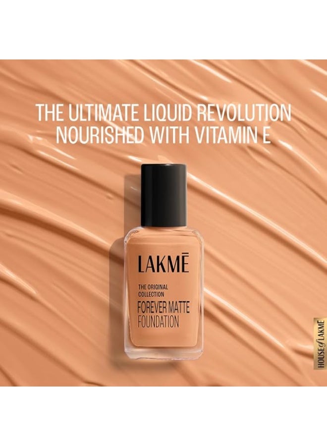 LAKME Forever Matte Foundation, Shell , 27ml - Image 2