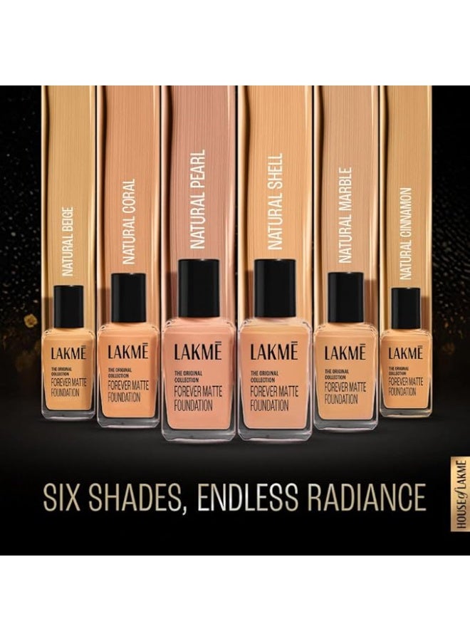 LAKME Forever Matte Foundation, Shell , 27ml - Image 4