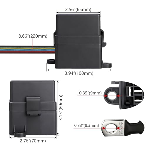 Weasch 12V Pre-Wired Fuse Relay Box, 4-Pin 80A Relay Block and Kit, 2 Relays and 6 ATC/ATO Blade Fuses, for Cars Truck Marine Boat Jeep - Image 5