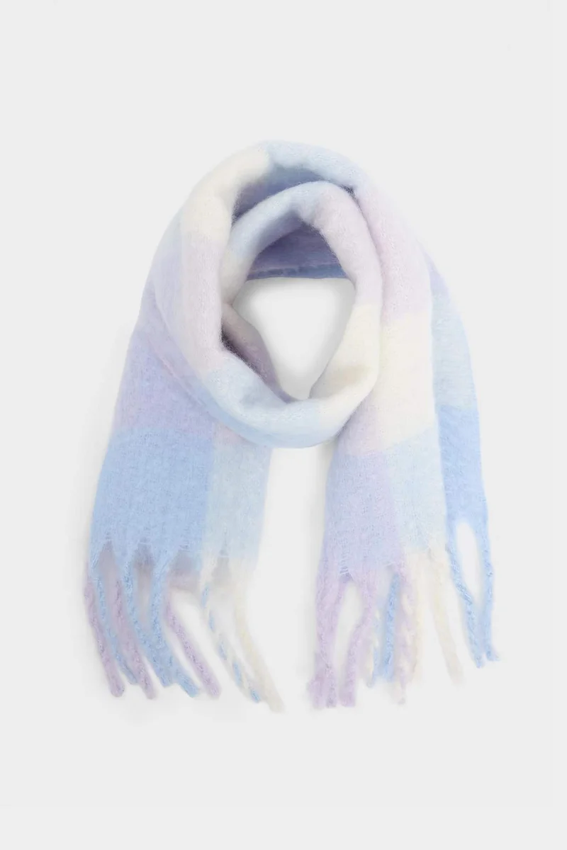 ديفاكتو Girl Plaid Neck Scarf