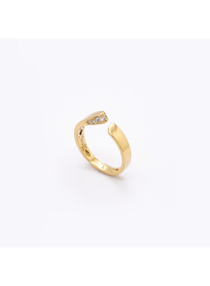 Ruby Art 925 Sterling Silver Ring, 21K Gold Plated,     Design for Women gift jewelry - Image 1