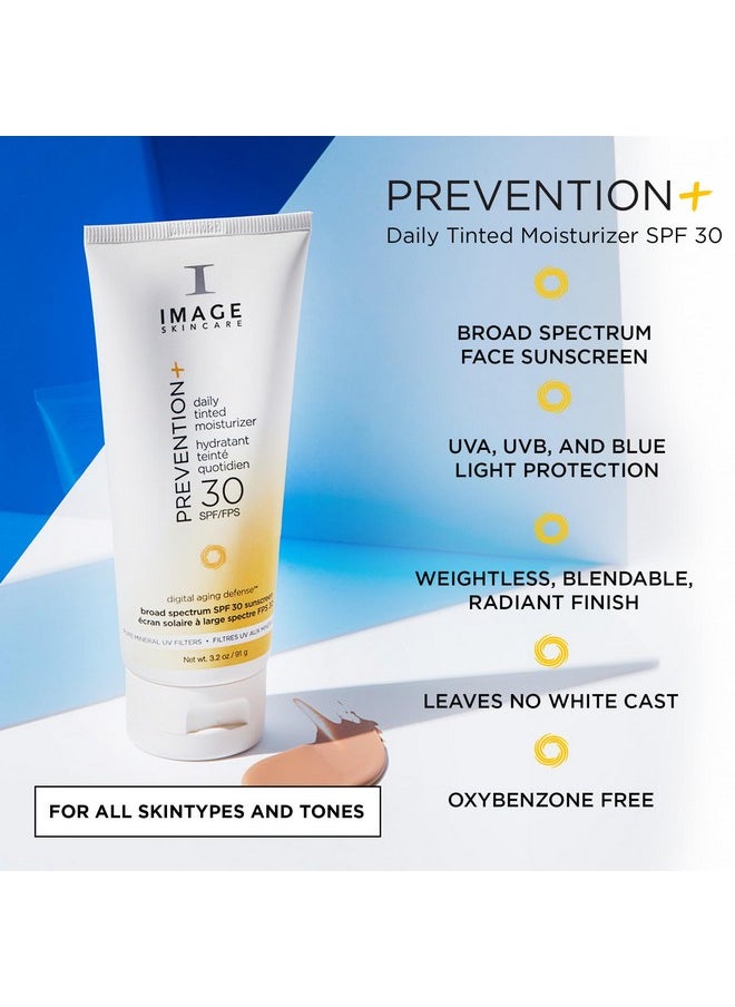 IMAGE SKINCARE IMAGE Skincare, PREVENTION+ Daily Tinted Moisturizer SPF 30 Sunscreen, No White Cast, Amazon Exclusive, 3.2oz  - Image 2