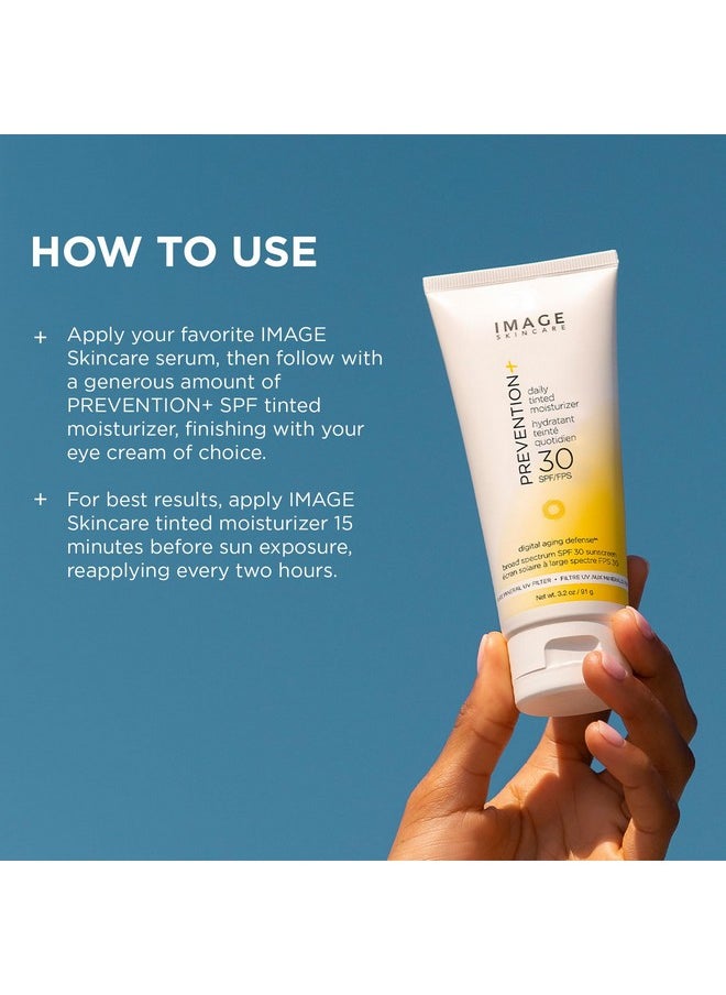 IMAGE SKINCARE IMAGE Skincare, PREVENTION+ Daily Tinted Moisturizer SPF 30 Sunscreen, No White Cast, Amazon Exclusive, 3.2oz  - Image 5