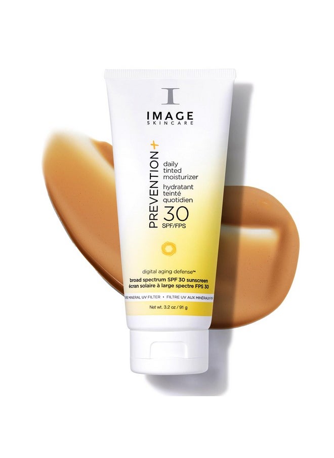 IMAGE SKINCARE IMAGE Skincare, PREVENTION+ Daily Tinted Moisturizer SPF 30 Sunscreen, No White Cast, Amazon Exclusive, 3.2oz  - Image 1