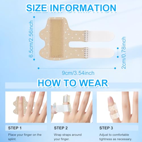 CoolShef Small Pinky Finger Splint – Adjustable Trigger Finger Brace for Pain Relief, Knuckle Immobilization, Arthritis & Injury Support for Kids and Women - Image 2