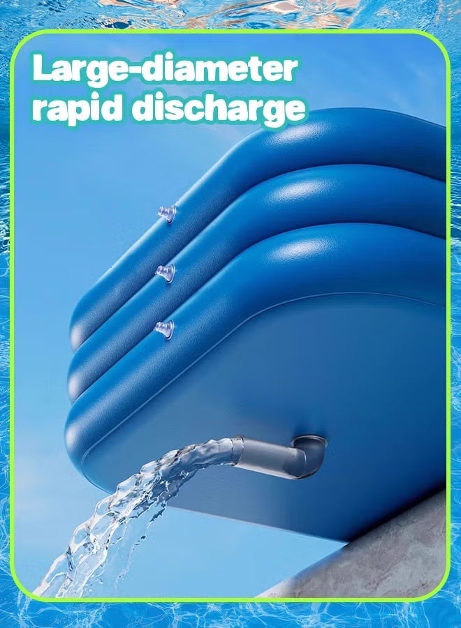 RAKAY Upgraded Version Inflatable Pool, 210×135×54cm. Indoor Ball Pit Sand Pit，3 Air Chambers, Home Multi-Purpose Design, Pvc Material Wall Thickness 0.5mm，Thicker And More Durable - Image 5