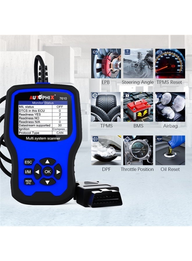 AUTOPHIX 7610 OBD2 Scan Diagnostic Tool Full System Maintenance And Repair Detector - Image 2