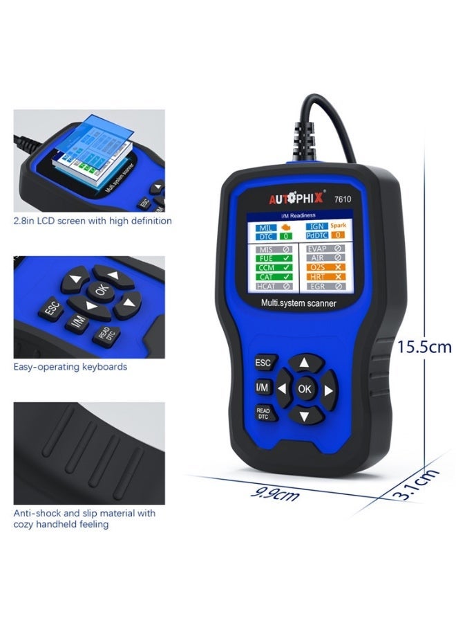 AUTOPHIX 7610 OBD2 Scan Diagnostic Tool Full System Maintenance And Repair Detector - Image 5