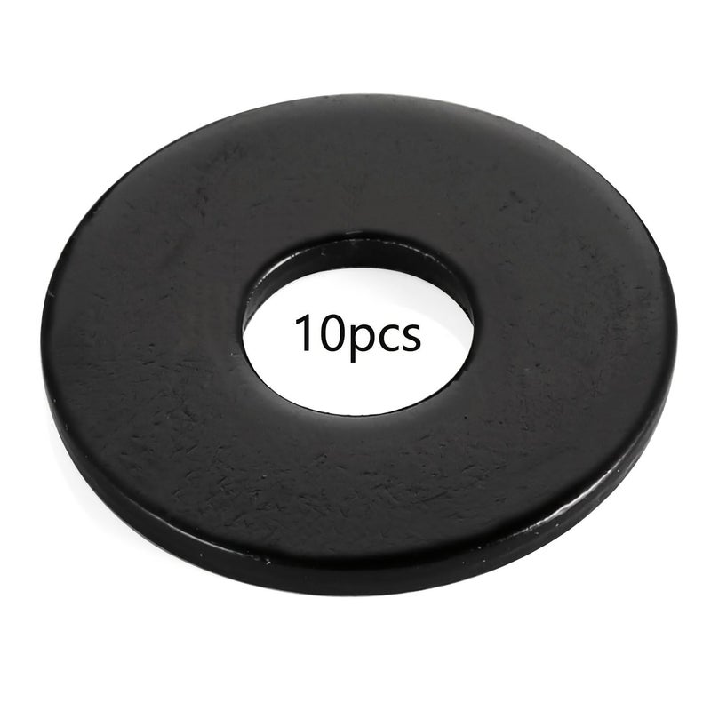 18-8 304 Stainless Steel M6 Flat Washers 10pcs 17.7mm Outer Diameter - Image 1