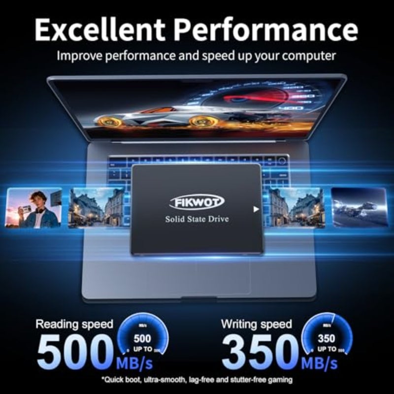 FS810 128GB SSD SATA III 2.5 Internal SSD 560MB/s 3D NAND TLC SATA SSD with up to 560MB/s read speed, ideal for laptop and desktop upgrade - Image 3
