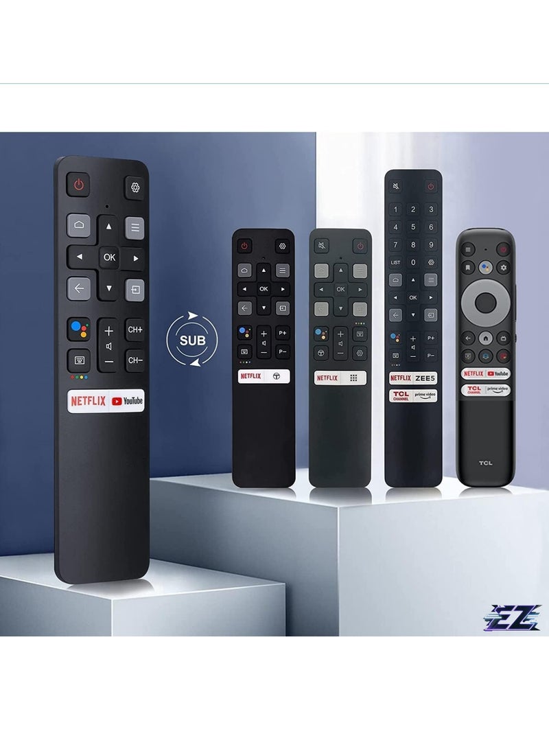 ELTRAZONE RC802V Voice Remote Control for TCL Android TV 40S330 32S330 65Q637 55Q637 55S430 40S334 32S334 70S430 32A325 32A323 43S430 65Q630 7 55Q637 43S434 50S434 55S434 65S434 75S434 32P30S 50S435  with battery - Image 2