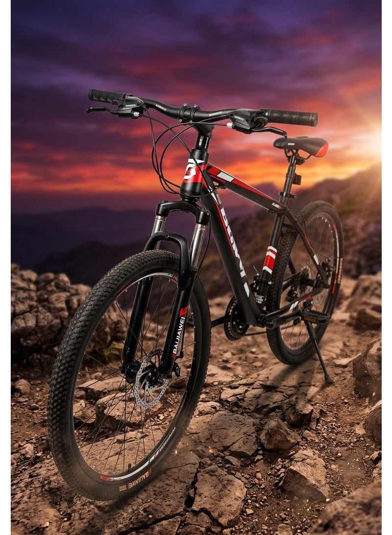 Star Kids 26-inch professional mountain bike – Lightweight and durable 6061 aluminum frame – 21-speed Shimano drivetrain – Front suspension – Powerful disc brakes – Suitable for rough and sandy terrain - Image 3