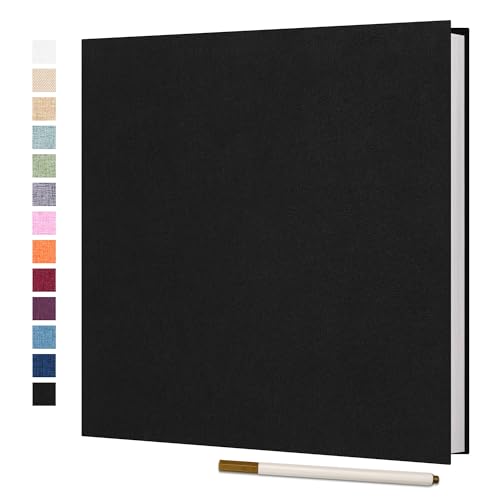 Vienrose Large Photo Album Self Adhesive for 4x6 5x7 8x10 Pictures Scrapbook Album DIY Scrap Book 40 Sticky Pages with A Metallic Pen - Image 1