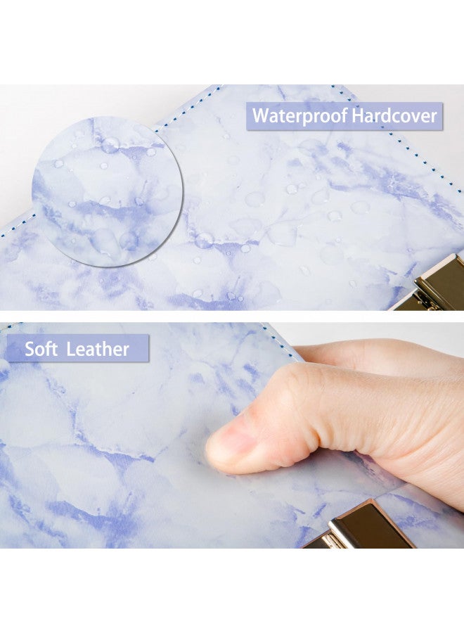 Kutoda Marble Diary with Lock, 192 Pages College Ruled Secret Journal with Lock, Waterproof Diary with Lock, A5 Journal with Lock, Cute Diary Stuff for Teen Girls (Purple) - Image 4