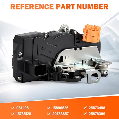 Yikesai Door Lock Latch Actuator - Rear Left Driver Side - Compatible with 2007 2008 2009 2010 2011 2012 2013 2014 Chevy Silverado, Suburban, Avalanche, Tahoe GMC Sierra, Yukon XL Cadillac Escalade ESV EXT - Image 4