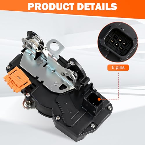 Yikesai Door Lock Latch Actuator - Rear Left Driver Side - Compatible with 2007 2008 2009 2010 2011 2012 2013 2014 Chevy Silverado, Suburban, Avalanche, Tahoe GMC Sierra, Yukon XL Cadillac Escalade ESV EXT - Image 2