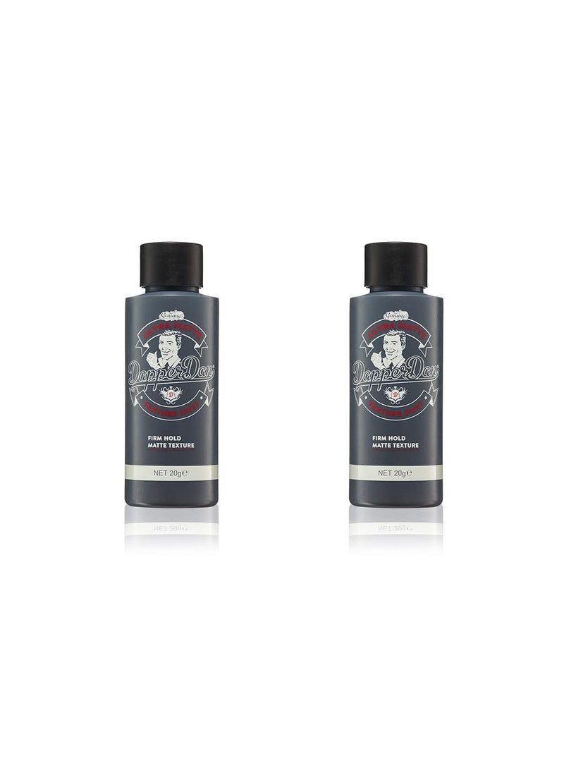 Dapper Dan - Dapper Dan Ultra Matte Hair Texture Powder Easy Application For Men Light Flexible Hold Natural Finish High Styling Hold Citrus Cologne Scent 2 x 20g - Image 1