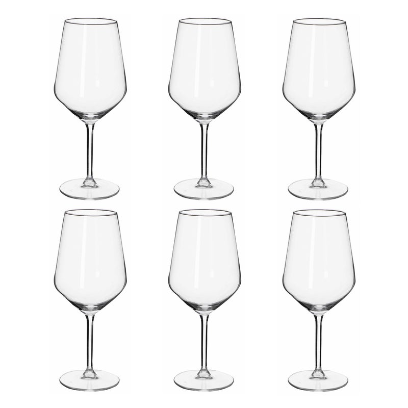 alpina Wine Glasses Red Wine  6 Pieces Red Wine Glasses  Wine Glass 53cl  Wine Glass Set  Glass Set for Dinner  Wine Glasses  Clear Glass