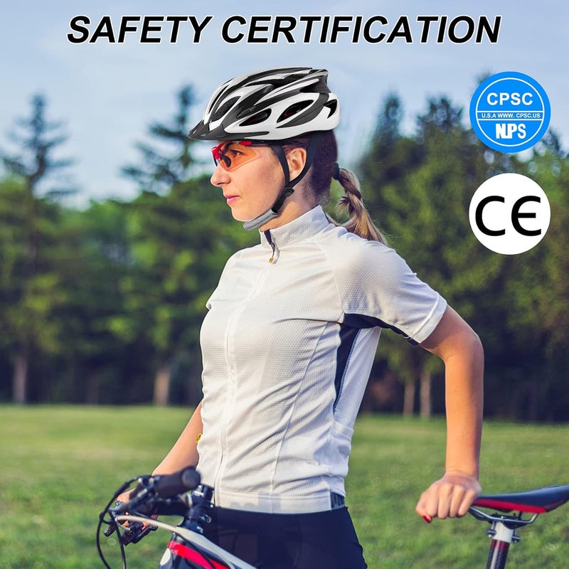 Zacro Adult Bike Helmet Lightweight for Men Women Comfort with Pads&Visor, Certified Bicycle Helmet for Adults Youth Mountain Road Biker - Image 3