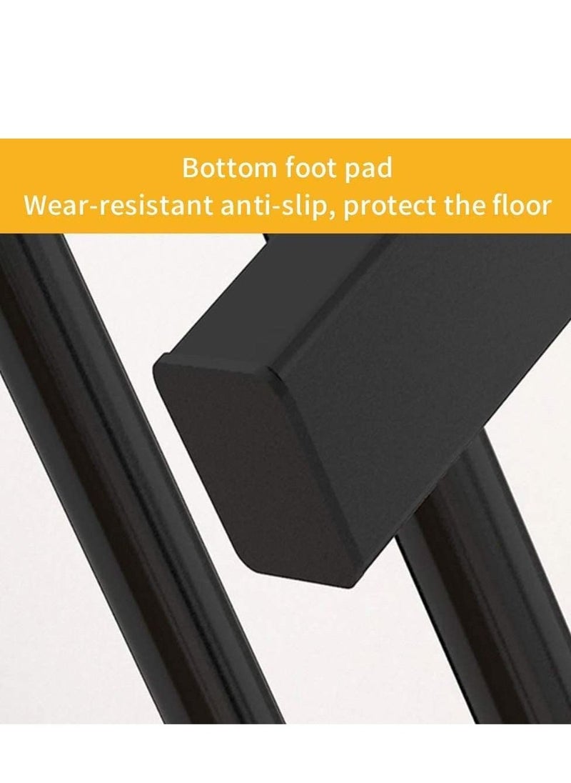 Arabest Clothes Storage Rack Floor Hanger Parallel Bars-black  - Image 3