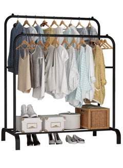 Arabest Clothes Storage Rack Floor Hanger Parallel Bars-black  - Image 2