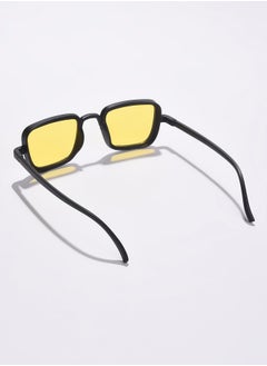 Haute Sauce Yellow Lens Black Wayfarer Sunglasses  - Image 4