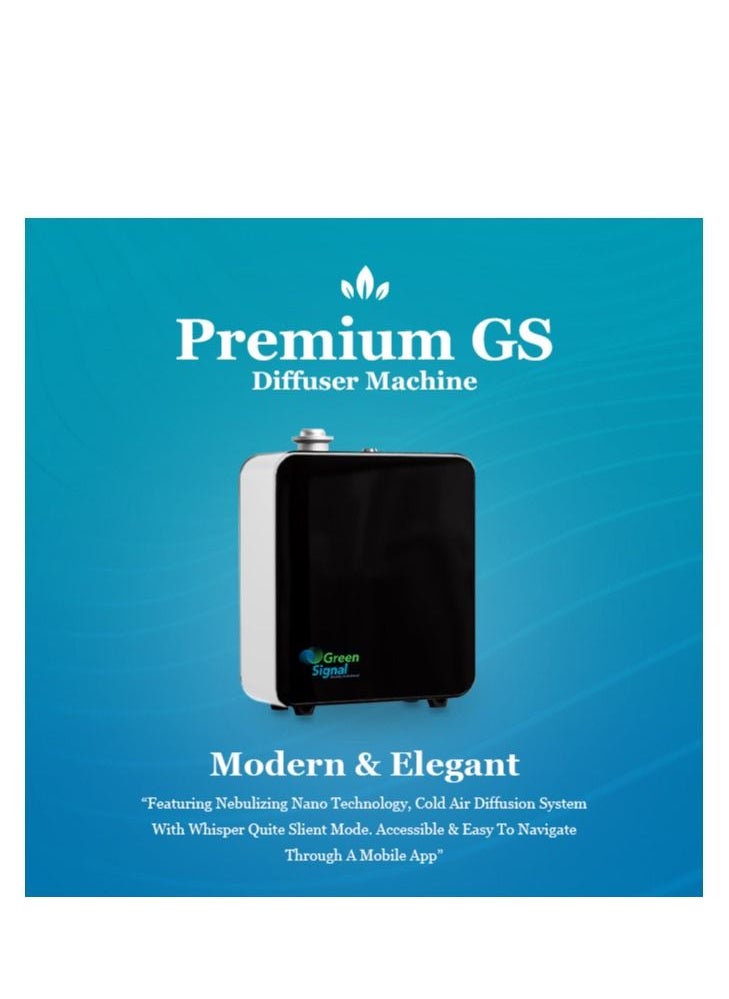 Green Signal - Premium Green Signal Aroma Oil Diffuser Fragrance Machine Bluetooth - Medium (Silver) - Image 1