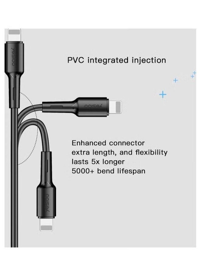 Micro USB To Type C Data Sync And Charging Cable 1.2meter Black