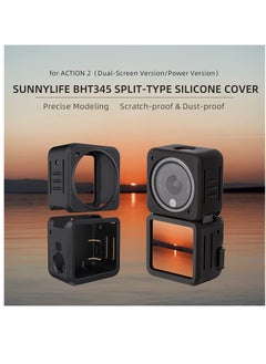 KASTWAVE Protective Cover for DJI ACTION 2, Split-Type Silicone Case Scratch-Proof Sleeve for ACTION 2 Dual-Screen Combo Camera Accessories (Power Version)  - Image 2