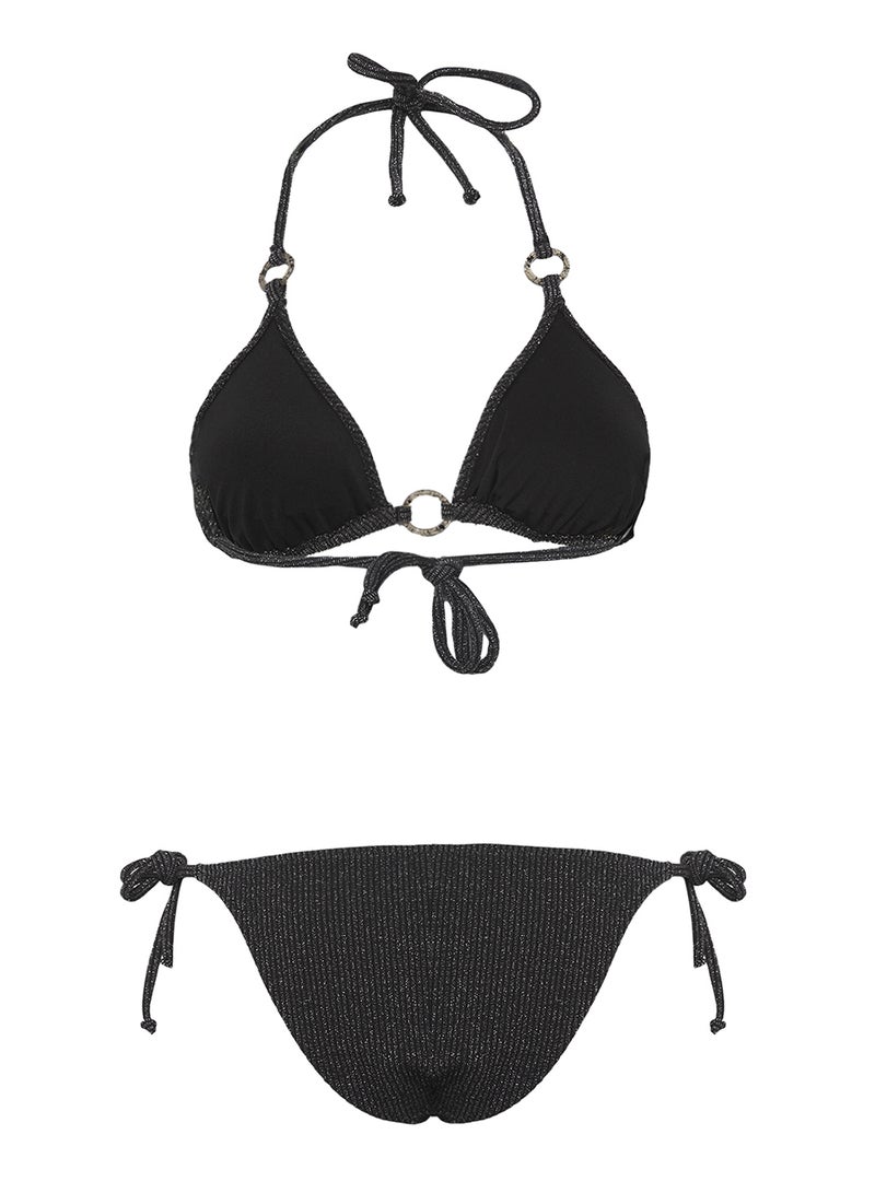 trendyol Black Triangle Covered Brazilian Low Waist Bikini Set Tbess25Bt00014 - Image 5