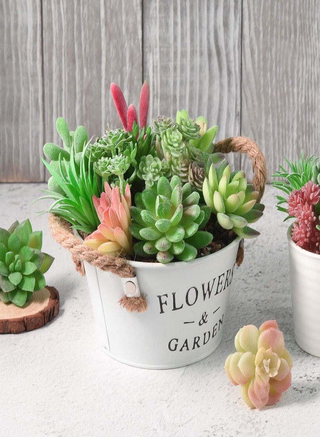 FEPITO 15 Pcs Artificial Succulent Plants Green Unpotted Faux Flower Succulents Mini Echeveria Picks Bulk Stems for Home Indoor Fairy Garden Decorations - Image 5